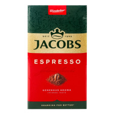 Кава натуральна смажена мелена Espresso Jacobs м/у 450г