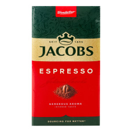 Кава натуральна смажена мелена Espresso Jacobs м/у 450г