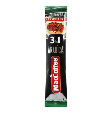 Напій кавовий розчинний MacCoffee 3в1 Arabica м/у 16г