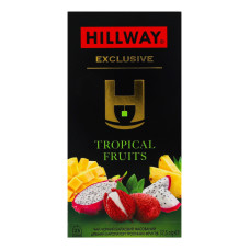 Чай чорний байховий дрібний Tropical fruits Exclusive Hillway к/у 25х1.5г