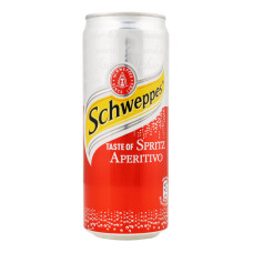 Напій безалкогольний сильногазований на ароматизаторах Spritz Aperitivo Schweppes з/б 330мл