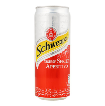 Напій безалкогольний сильногазований на ароматизаторах Spritz Aperitivo Schweppes з/б 330мл