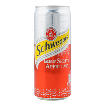 Напій безалкогольний сильногазований Schweppes Spritz Aperitivo з/б 330мл