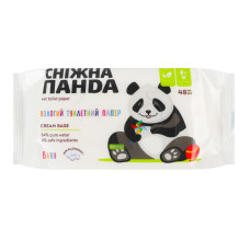 Папір туалетний вологий Baby Cream Сніжна Панда 48шт