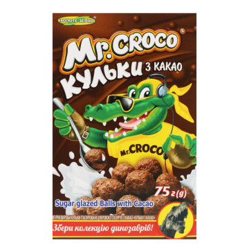 Сніданки сухі Кульки з какао Mr. Croco к/у 75г