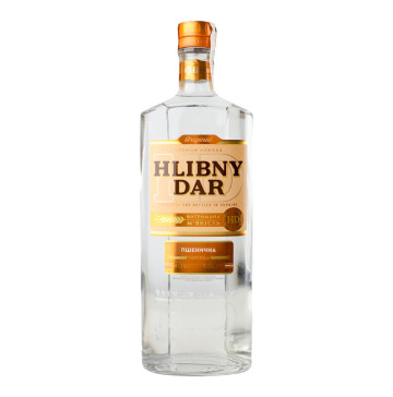 Горілка 1л 40% Пшенична Hlibny Dar пл