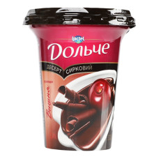 Десерт сирковий 3.4% з наповнювачами Вишня-шоколад Дольче ст 300г Десерт сирковий 3.4% з наповнювачами Вишня-шоколад Дольче ст 300г
