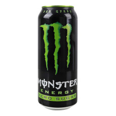 Напій енергетичний безалкогольний сильногазований Нуль цукру Monster Energy з/б 500мл