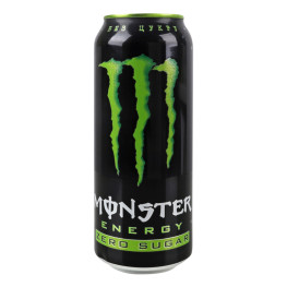 Напій енергетичний безалкогольний сильногазований Нуль цукру Monster Energy з/б 500мл