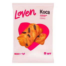 Коса заморожена з кленовим сиропом Loven м/у 5х100г