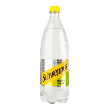 Напій безалкогольний сильногазований на ароматизаторах Indian Tonic Schweppes п/пл 1л