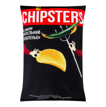 Чипси картопляні Пекельний халапеньйо Chipster's м/у 100г