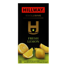 Чай чорний байховий дрібний з лимоном Exclusive Hillway к/у 25х1.5г