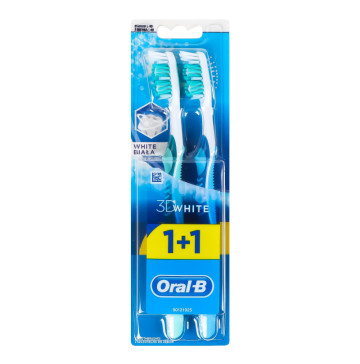 Зубн щітка Oral B 3D White Відбілювання 40 cередня 1+1шт