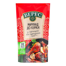 Маринад нестерилізований з гірчицею та куркумою До курки Верес д/п 140г Маринад нестерилізований з гірчицею та куркумою До курки Верес д/п 140г