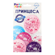 Набір кульок латексних 25-30см №1111-5777 Принцеса Party Хата 5шт