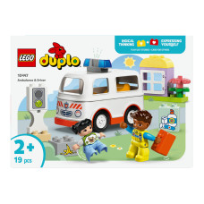 Конструктор для дітей від 2років №10447 Ambulance&Driver Duplo Lego 19ел Конструктор для дітей від 2років №10447 Ambulance&Driver Duplo Lego 19ел