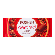Шоколад молочний пористий Roshen м/у 80г Шоколад молочний пористий Roshen м/у 80г