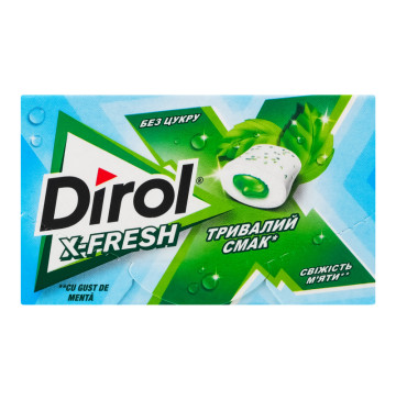 Гумка жувальна без цукру Свіжість м'яти X-Fresh Dirol к/у 19.5г
