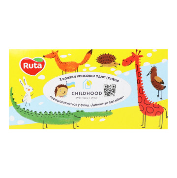 Серветки косметичні 2-х шарові Ruta 155шт