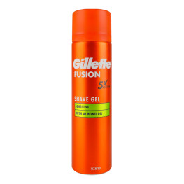 Гель для гоління для чутливої шкіри З мигдалевою олією Fusion 5 Gillette 200мл