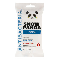Серветки вологі Blue Aqua Antibacterial Snow Panda 15шт