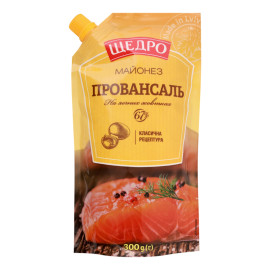 Майонез 67% Провансаль Щедро д/п 300г