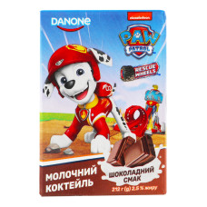 Коктейль молочний 2.5% Шоколадний Paw Patrol Danone т/п 212г