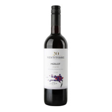 Вино 0.75л 12% червоне сухе Merlot Ventiterre пл