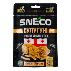 Стіки 20% копчені хрусткі Сулугуні Sneco д/п 28г