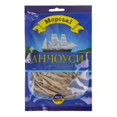Анчоуси сушені солоні Морские м/у 36г Анчоуси сушені солоні Морские м/у 36г