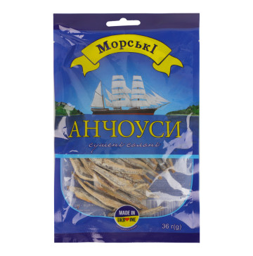 Анчоуси сушені солоні Морскі м/у 36г