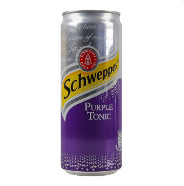 Напій безалкогольний сильногазований Purple Tonic Schweppes з/б 330мл