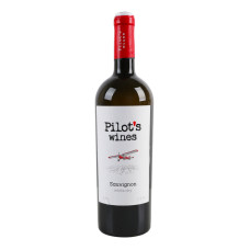 Вино 0.75л 11% біле сухе ординарне Совіньйон Pilot's wines пл