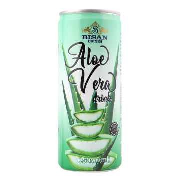 Напій безалкогольний соковий негазований Aloe vera Bisan Drinks з/б 250мл