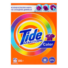 Засіб мийний синтетичний порошкоподібний Color Аква-Пудра Tide 300г