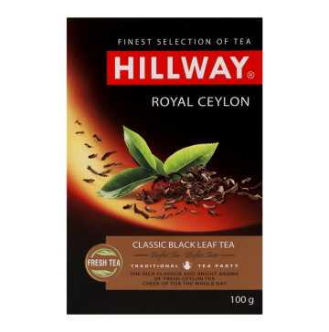 Чай чорний байховий листовий Royal Ceylon Hillway в/с к/у 100г