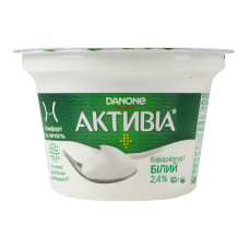 Біфідойогурт 2.4% Білий Активіа ст 165г
