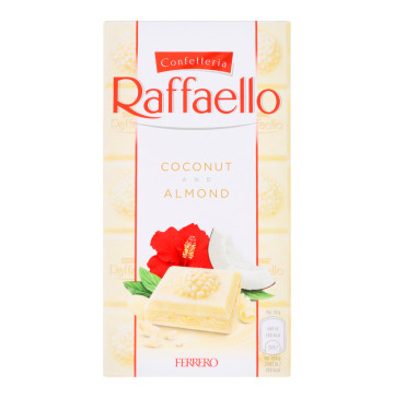 Шоколад 34% білий Coconut&Almond Raffaello к/у 90г