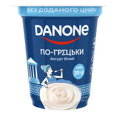 Йогурт 4% без доданого цукру Білий По-грецьки Danone ст 350г