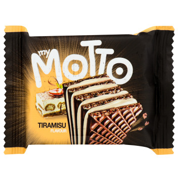 Вафлі з кремовою начинкою Tiramisu My Motto м/у 34г