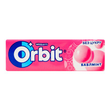 Гумка жувальна без цукру з підсолоджувачами Баблмінт Orbit м/у 14г