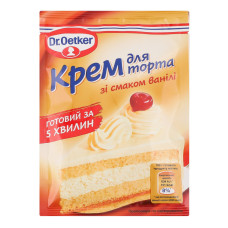 Крем для торта зі смаком ванілі Dr.Oetker м/у 50г Крем для торта зі смаком ванілі Dr.Oetker м/у 50г