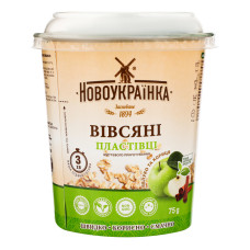 Пластівці вівсяні миттєвого приготування Яблуко та кориця Новоукраїнка ст 75г