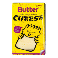 Сир 45% твердий Butter Глобино лоток 150г