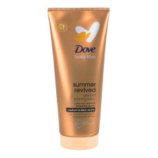 Лосьйон-автозасмага для тіла від середнього до темного Summer revived Body love Dove 200мл