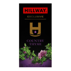 Чай чорний байховий дрібний з чебрецем Exclusive Hillway к/у 25х1.5г
