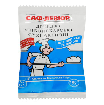 Дріжджі сухі хлібопекарські активні Saf-Levure м/у 100г Дріжджі сухі хлібопекарські активні Saf-Levure м/у 100г