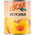 Персики половинки в легкому сиропі Oscar foods з/б 820г