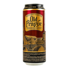 Пиво 0.5л 4.4% темне фільтроване пастеризоване Old Prague з/б